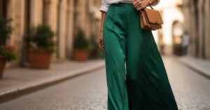 Modne spodnie damskie palazzo szerokie nogawki: Twój styl
