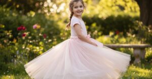 Spódnica tiulowa rozkloszowana dla dziewczynki: marzenie każdej małej damy