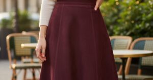 Spódnica trapezowa zamszowa zamsz: Twój nowy styl!