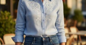 Bluzki damskie koszulowe z haftem: Elegancja i styl w Twojej szafie