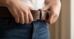 Skórzane paski damskie do spodni: Twój stylowy must-have