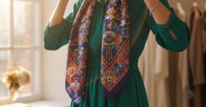 Jedwabne apaszki do sukienki: Szyk i elegancja w każdej stylizacji